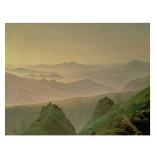 Trademark Global Inc Morning in the Mountain Canvas Art by Caspar David
