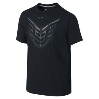 Nike CJ81 Logo TD Dri FIT Boys T Shirt   Black