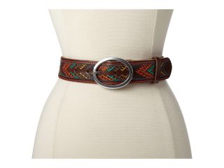 Lucky Brand Multi Color Leather Belt Womens Belts (Brown)