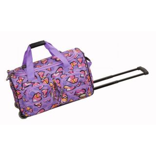 Rockland Deluxe 22 inch Love Carry On Rolling Duffel Bag
