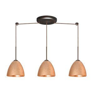 Besa Lighting BEL 3JB 4470CF BR Vila Pendant