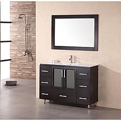 Design Element Stanton 48 inch Espresso Wood Bathroom Vanity