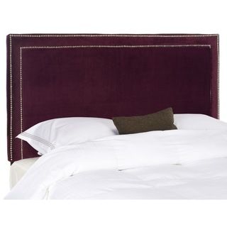 Safavieh Cory Bordeaux Red Full Headboard (Bordeaux RedMaterials Plywood and Cotton FabricDimensions 53.9 inches high x 55.9 inches wide x 3.4 inches deeThis product will ship to you in 1 box.Minor assembly required )