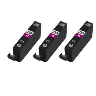 Canon Cli226m Cli 226 Compatible Magenta Ink Cartridge (3 Pack) (MagentaBrand CanonModel CLI226MQuantity Pack of 3Maximum yield 510 pages with 5 percent coverageNon refillable Ink CartridgeCompatible With Pixma iP4820, Pixma MG5220, Pixma MG8120, Pix