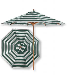 Market Umbrella, Wood Frame Stripe