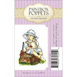Paintbox Poppets EZmount Cling Stamps fathers Foot steps 1.75x2.5
