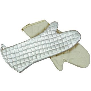 Impact Proguard Silicone Oven Mitt, 17in, Large, Silver