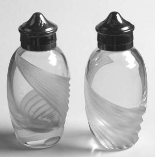 Lenox Windswept Clear Salt and Pepper Set   Clear, Frosted Swirl, Statuesque