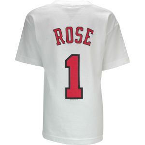 Chicago Bulls Derrick Rose Profile NBA Youth Name And Number T Shirt