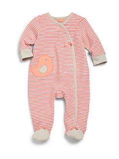 Offspring Infants Birdie Footie   Peach