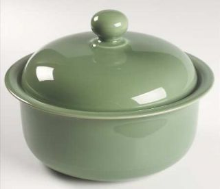 Nancy Calhoun Solid Color Fern Green 2 Qt Round Covered Casserole, Fine China Di
