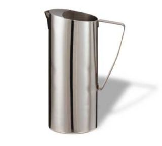 Service Ideas 64 oz Water Pitcher w/ Ice Guard, Stainless, Chrome Finish