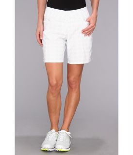 adidas Golf Dot Print Short 14 Womens Shorts (White)