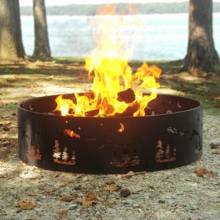 Asia Direct Wilderness 36 inch Portable Fire Ring with Carrying Case Multicolor