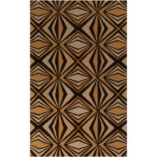 Malene B Destinations Hand tufted Gold Moroccan Tile Wool Rug (33 X 53)