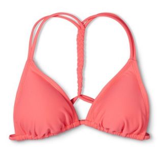 Xhilaration Juniors Triangle Swim Top  Coral S