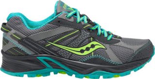 Womens Saucony Grid Excursion TR7   Grey/Blue/Citron Running Shoes