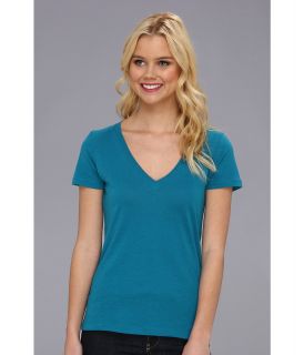Hurley Solid Perfect V Shirt Womens T Shirt (Blue)