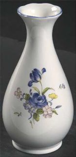 Nikko Blue Peony Vase, Fine China Dinnerware   Blossomtime, Floral Center, Blue