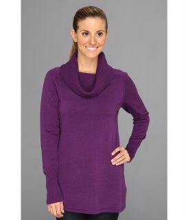 Smartwool Minturn Drape Neck Womens Long Sleeve Pullover (Purple)
