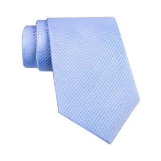 Stafford Textured Neat Silk Tie, Blue, Mens