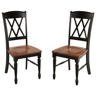 Monarch Double X back Dining Chairs (set Of 2)