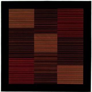 Everest Hamptons/multi Stripe 710 Square Rug (BlackSecondary colors Crimson, Dark Paprika, Deep Clay, Spiced Pumpkin & Terra CottaPattern StripesTip We recommend the use of a non skid pad to keep the rug in place on smooth surfaces.All rug sizes are ap