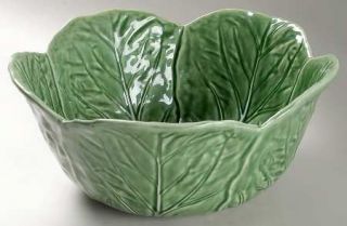 Bordallo Pinheiro Cabbage Green 11 Large Salad Serving Bowl, Fine China Dinnerw