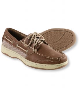 Mens Halyard Boat Shoes, Leather