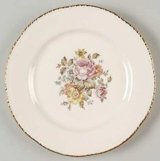 Cunningham & Pickett Stratford Salad Plate, Fine China Dinnerware   Floral Cente