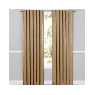 Eclipse Ella Back Tab Thermal Blackout Curtain Panel, Cafe