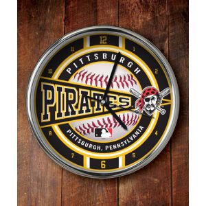 Pittsburgh Pirates Chrome Clock