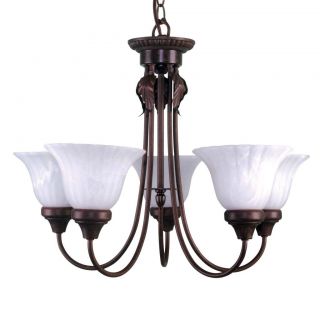 Element Antique Bronze 5 light Chandelier