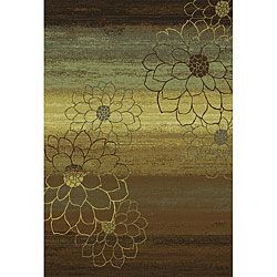 Machine made Ivory/ Gold Polypropylene Rug (78 X 1010) (IvoryPattern FloralMeasures 0.433 inch thickTip We recommend the use of a non skid pad to keep the rug in place on smooth surfaces.All rug sizes are approximate. Due to the difference of monitor co