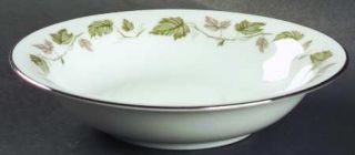 Noritake Vineyard Coupe Soup Bowl, Fine China Dinnerware   Brown&Green Leaves&Vi