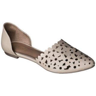 Womens Mossimo Lainey Perforated Two Piece Flats   Blush 9
