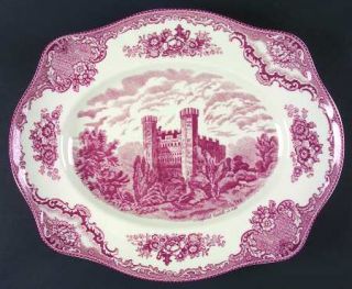 Johnson Brothers Old Britain Castles Pink (England 1883) 15 Oval Serving Platte