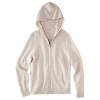 Merona Mens Hooded Cardigan Sweater   Oatmeal Heather XL
