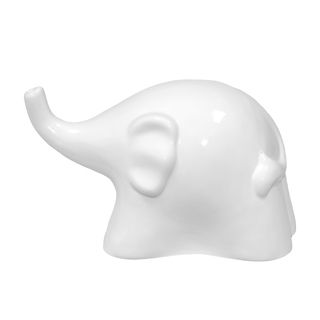 White Ceramic Elephant (6.5 inches high x 10 inches wide x 5.5 inches deepFor decorative purposes onlyDoes not hold waterModel UTC70566 CeramicSize 6.5 inches high x 10 inches wide x 5.5 inches deepFor decorative purposes onlyDoes not hold waterModel U