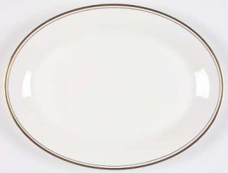 Royal Doulton Concord Gold 13 Oval Serving Platter, Fine China Dinnerware   Whi