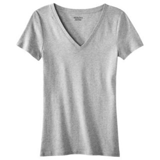 Womens Ultimate V Neck Tee   Gray Heather   XL