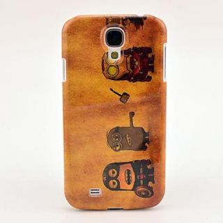 Retro Cartoon Pattern Plastic Protective Back Cover for Samsung Galaxy S4 I9500