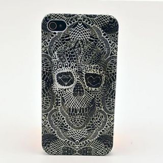 Crown Skull Pattern Hard Back Case Shell for Iphone 4/4S