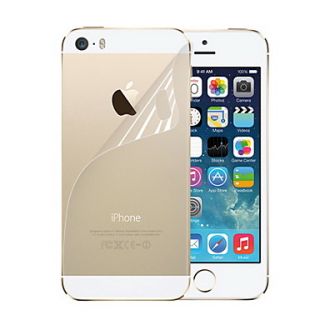 HD Hardcover Front and Back Screen Protector with Cleaning Cloth for iPhone 5/5S