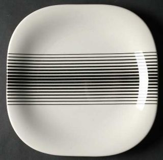 Block China Zebra Salad Plate, Fine China Dinnerware   Black&White,Optical Cente