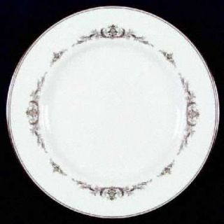Noritake Aldridge Dinner Plate, Fine China Dinnerware   Gold Scrolls,Flowers,Blu