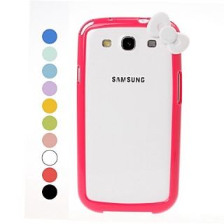 Cartoon Bow Pattern Bumper Frame for Samsung Galaxy S3 i9300