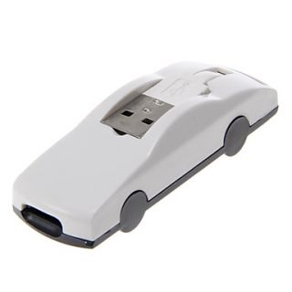 4 in 1 USB 2.0 Car Shaped Multi Card Reader (WhiteBlack)