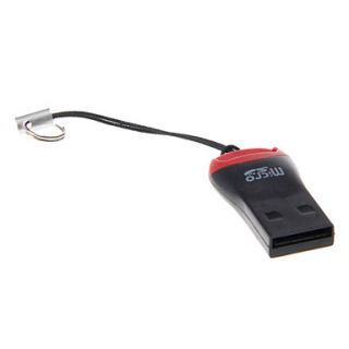 Mini USB Memory Card Reader (BlackRed)