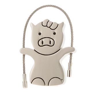 4G Metal Cute Pig Shaped USB Flash Drive